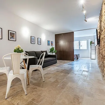 Stone Wall En Barri Port Maritim Apartment