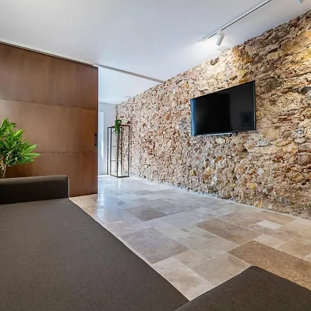 Apartment Stone Wall En Barri Port Maritim
